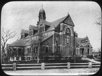 Hemenway Gymnasium, Universidade de Harvard, Massachusetts, EUA, final do século XIX ou início do século XX