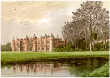 Hengrave Hall, Suffolk, casa da família Gage, c1880