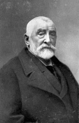 Henri-Joseph Harpignies, pintor e gravador francês, 1901