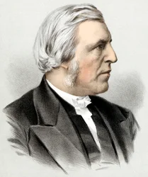 Henry Allon 1818-1892, divino congregacional inglês, c1880