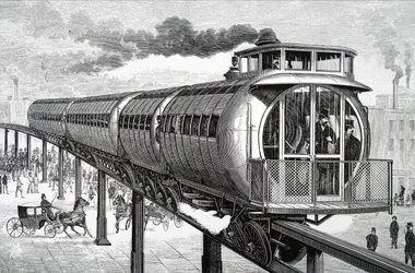 O sistema de monocarril elevado de Henry Meiggs.