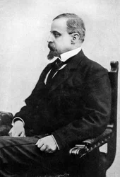 Henryk Sienkiewicz, romancista e publicitário polonês, final do século XIX, c1920