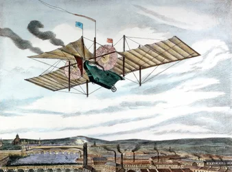 Projeto Henson e Stringfellows 1843 para máquina voadora a vapor, 1843