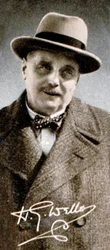 Herbert George HG Wells 1866-1946, escritor inglês, 1935
