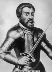 Hernando de Soto, 1496-1542, década de 1920