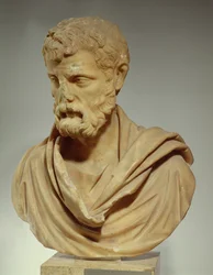 Herodes Atticus, cabeça de mármore, romano