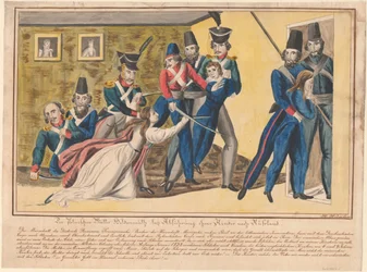 Heroísmo das mães polonesas durante o transporte de seus filhos para a Rússia, 1832