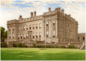 Heythrop, Oxfordshire, casa da família Brassey, c1880