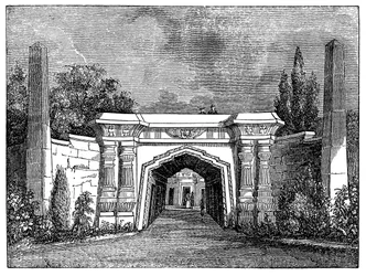 Cemitério de Highgate, Londres, 1838