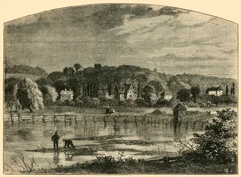 Lagoas de Highgate, c1876.
