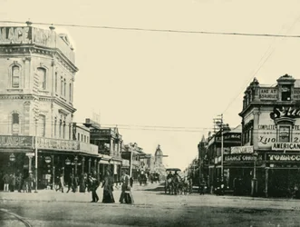 Rua Hindley, Adelaide, 1901.