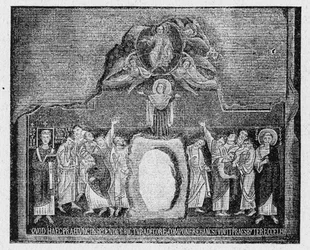 História da Roma Antiga. Assunção da Virgem em uma dor do século IX
