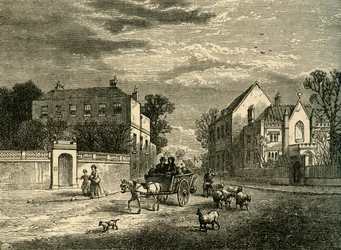 Holcrofts e o convento, Fulham, c1878.