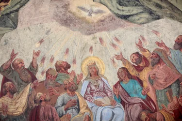 Afresco do Espírito Santo na igreja de Loreto; Praga República Checa