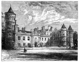 Palácio de Holyrood, Edimburgo, 1900