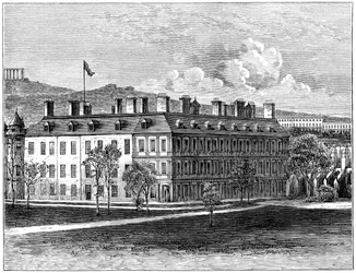 Palácio de Holyrood do sudeste, Edimburgo, 1900