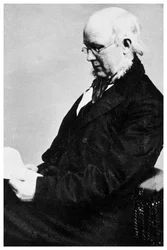 Horace Greeley, editor e político americano do jornal, c1865 1955