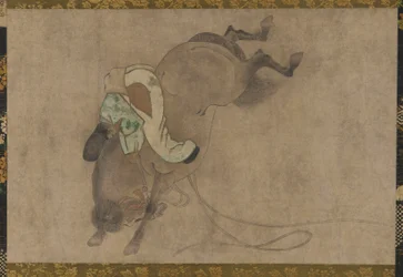 Cavalo e Cavaleiro, período Momoyama, 1568-1615.