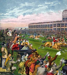 Corrida de cavalos, século XIX