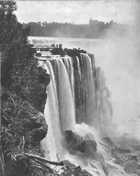 Horseshoe Falls, Niagara, América do Norte, c1900.