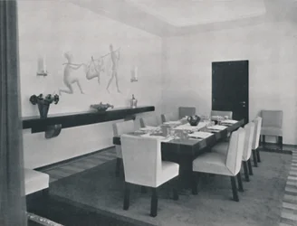 Casa em Bucareste por Rudolf Frankel - The dining room, 1942