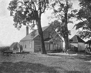 Casa na qual Stonewall Jackson morreu, Richmond, Virgínia, EUA, c1900.