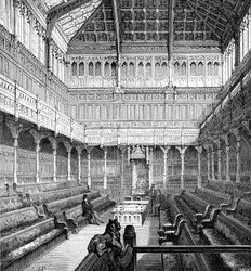 Câmara dos Comuns, Westminster, Londres, 1900