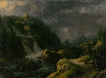 Castelo em uma tempestade