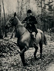 Caçando javalis na França, 1927, 1945.