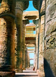 Hypostyle Hall, complexo templo Karnak, Luxor, Egito, século XX