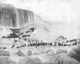 Montanha do gelo, Niagara, Estado de Nova Iorque, EUA, c1900.