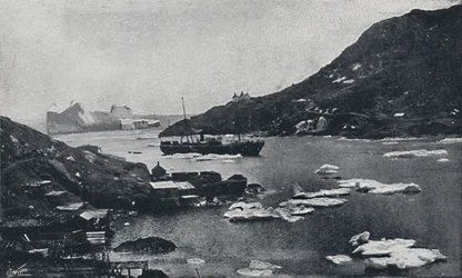 Icebergs em St. Johns Harbour, 1924