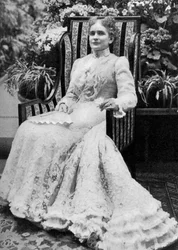 Ida Saxton McKinley, esposa do presidente americano William McKinley, c1900, 1908
