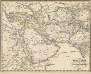Ilustração retirada do livro Atlas sobre alle Jordens Dele de autor desconhecido e publicada por Chr. Steen & Søn (Copenhagen, 1857)