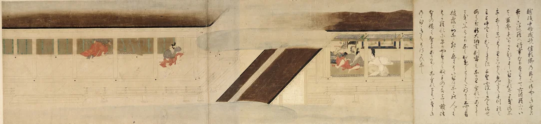 Conto Ilustrado da Guerra Civil de Heiji A Visita Imperial a Rokuhara 7, século XIII