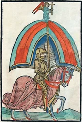 Ilustração da crônica ilustrada Richentals, 1480s.