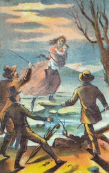 Ilustração de um cartaz publicitário de uma produção teatral de Uncle Tom