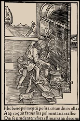 Ilustração do livro Ship of Fools, de Sebastian Brant, 1497.