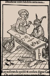 Ilustração do livro Ship of Fools, de Sebastian Brant, 1497.