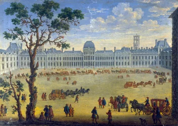 Vista imaginária das Tulherias, século XVII
