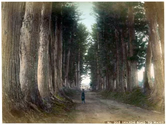 Estrada Imaichi em Nikko, Japão, início do século XX