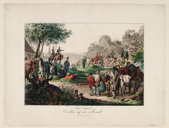 Cavalaria imperial russa em marcha, 1813