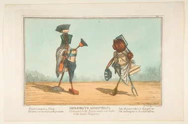 Implementos animados, Pl. 2, dedicado às empregadas domésticas e cozinheiras dos reinos britânicos, ca. 1811