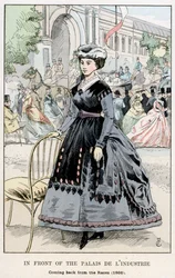 Em frente ao Palácio da Indústria - Voltando das Corridas, 1866, 1898