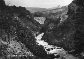 Em Glen Maye, Peel, Ilha de Man, século XX