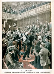 Em Londres, incidente violento na Câmara dos Comuns, 1901