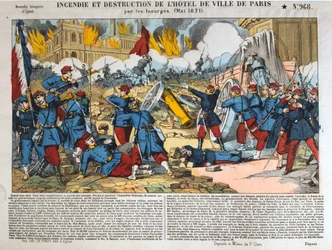 Incêndio e Destruição do Hotel de Ville, Paris, 24 de maio de 1871