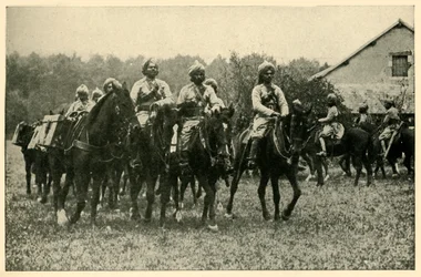 Soldados indianos na frente, Primeira Guerra Mundial, 1914, c1920.