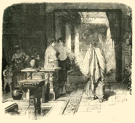 Interior de uma casa romana, 1890.