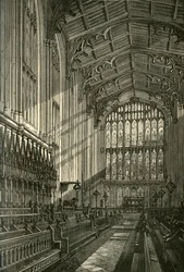 Interior da capela, 1875, 1911.